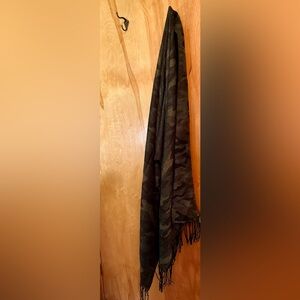 Beautiful camo green blanket scarf by PANACHE